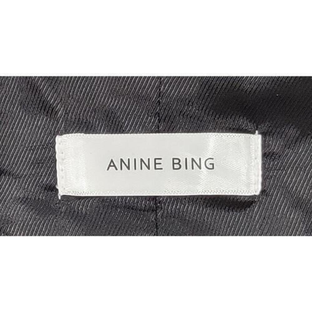 Anine Bing Madeleine Blazer Grey/Blue Plaid size Small Classic Double Breasted‎ - Picture 10 of 10